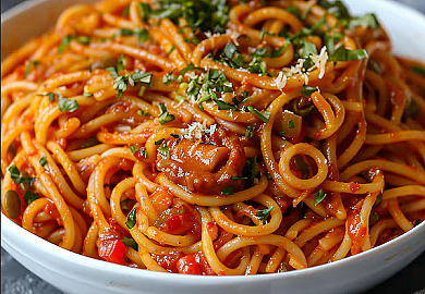 Jollof Spaghetti